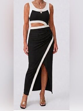 MICAS cut out maxi dress